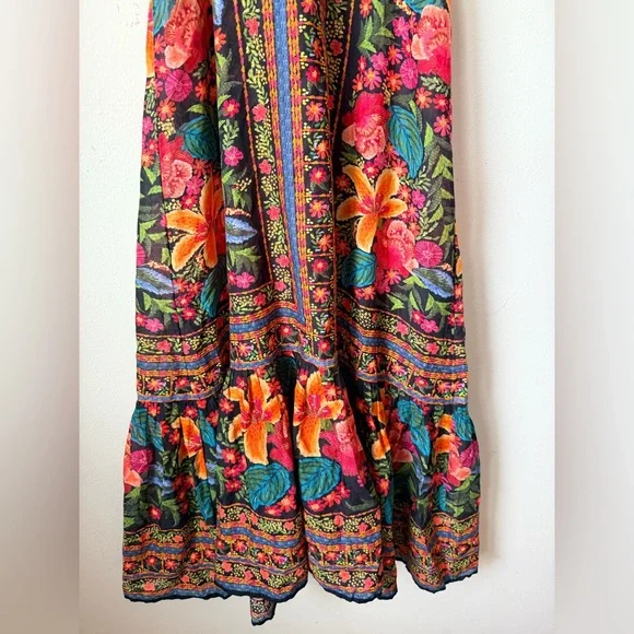 FARM RIO STITCHED GARDEN LONG COVERUP - Picture 12 of 16